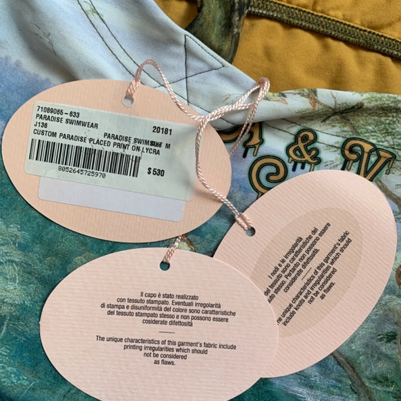 Vivienne Westwood NWT 530$ Andreas Kronthaler painting 1 piece Swim Suit - Picture 6 of 11